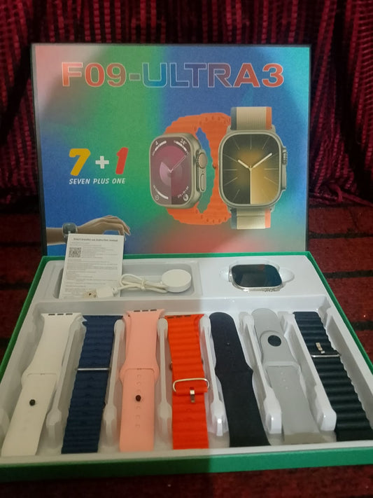 Ultra 3 Smart Watch 7-in-1 – Smart, Stylish & Feature-Packed