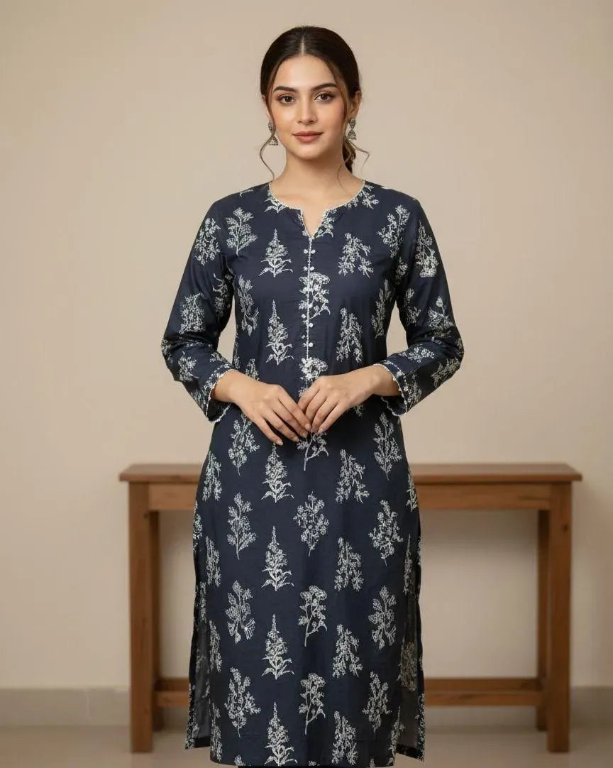Women Black Printed 2-Piece Suit Micro Polo Cotton