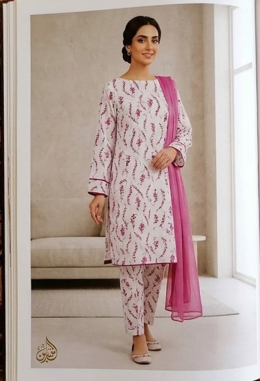 Unstitched 2-Piece Suits for Women& Embroidered Lawn