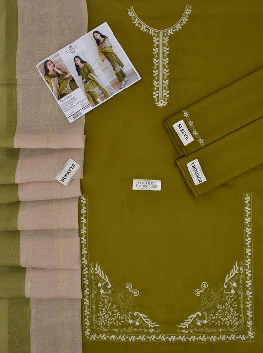 3 Pcs LAWN Suit  WITH DIGITAL PRINT VOIL DUPATTA  OR CHIFFON DUPATA