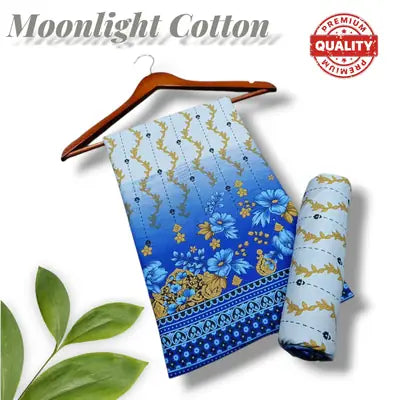 2 Pcs premiun  Women's Unstitched Printed Suit