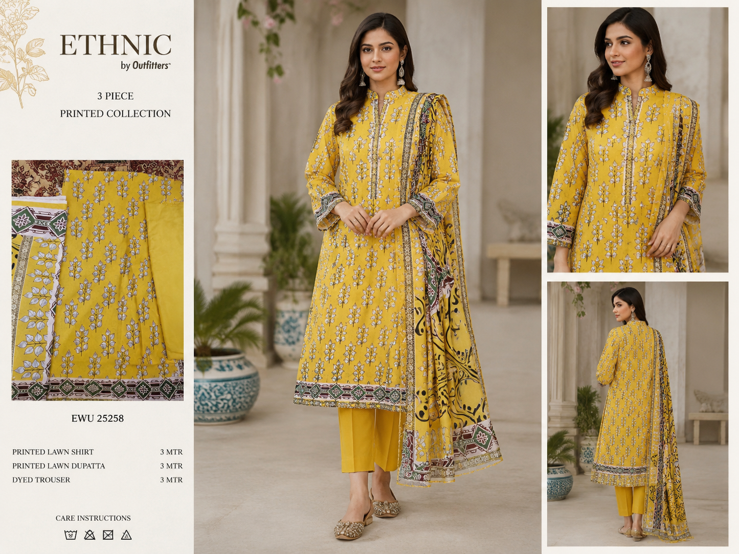 3 Piece  Premium Lawn Suit for Women
