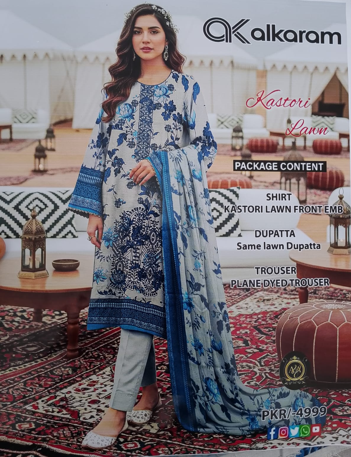 3 Piece premiun Lawn Suit for Women
