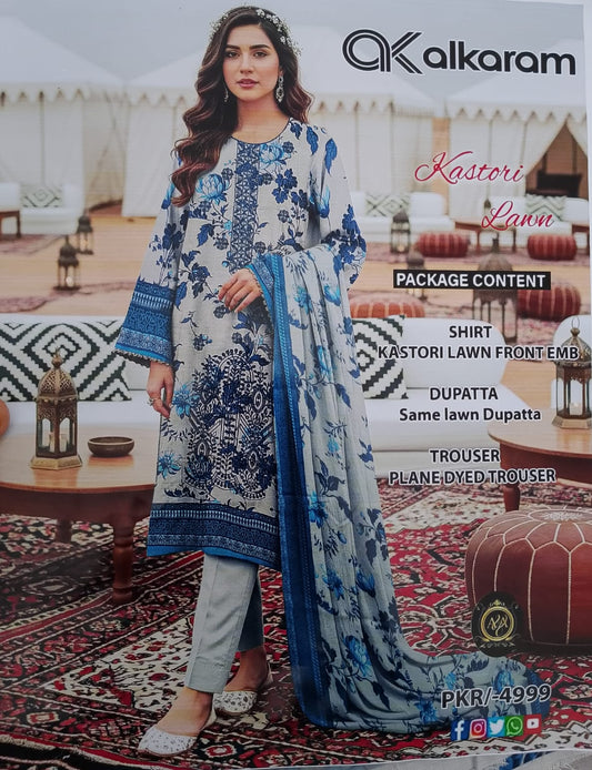 3 Piece premiun Lawn Suit for Women
