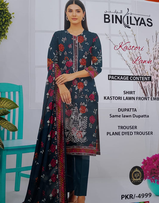 Unstitched 3-Piece Suits for Women
