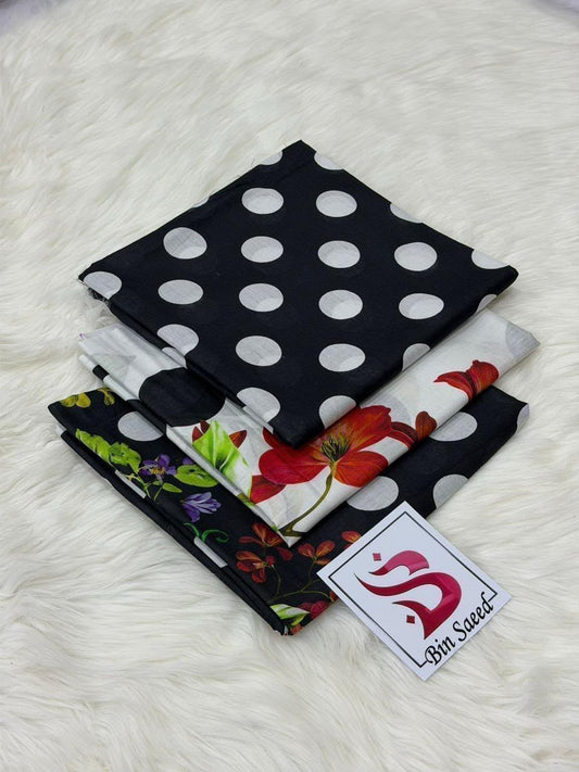 3 pcs  Premiun printed women suit