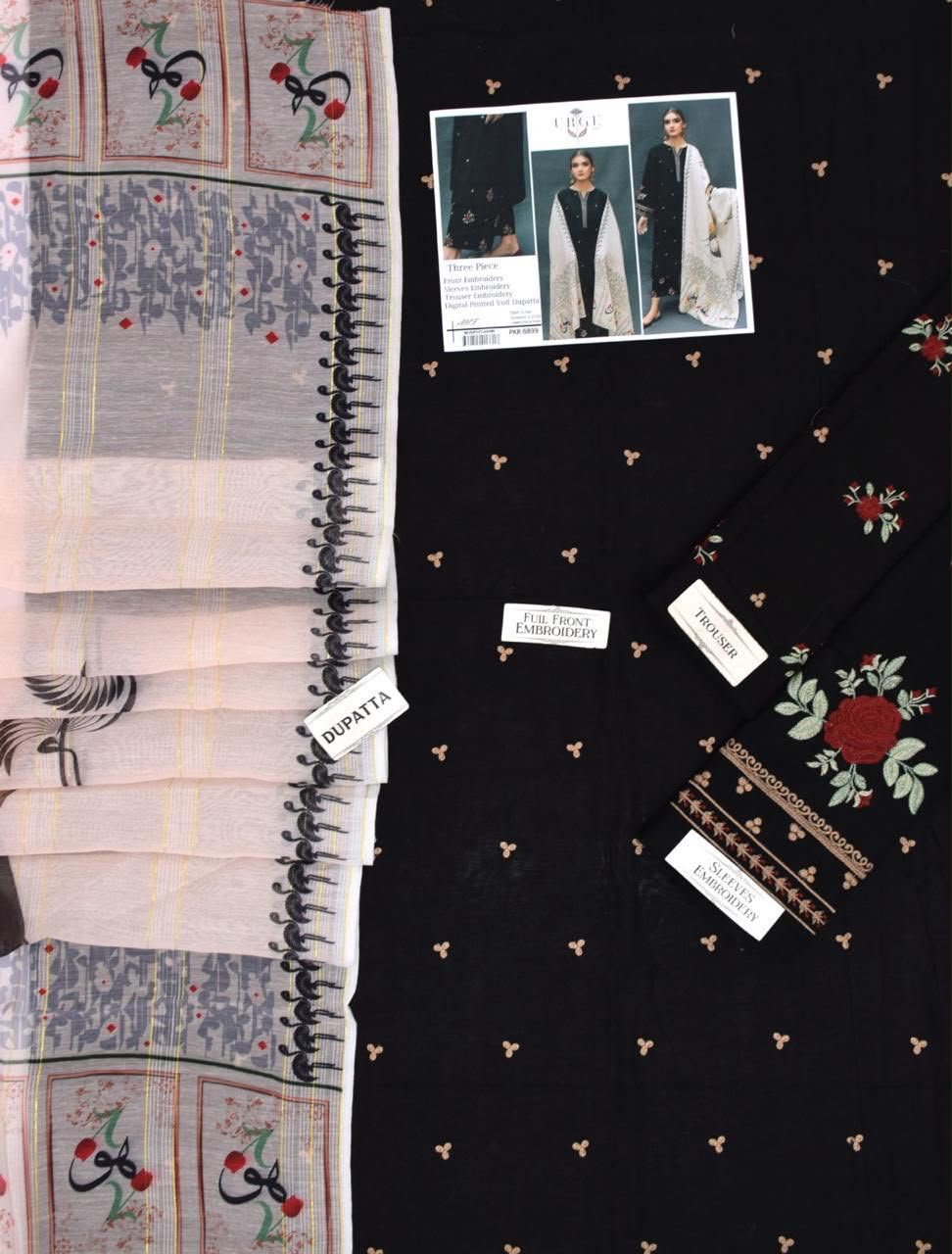3 Pcs premiun Lawn suit with digital print