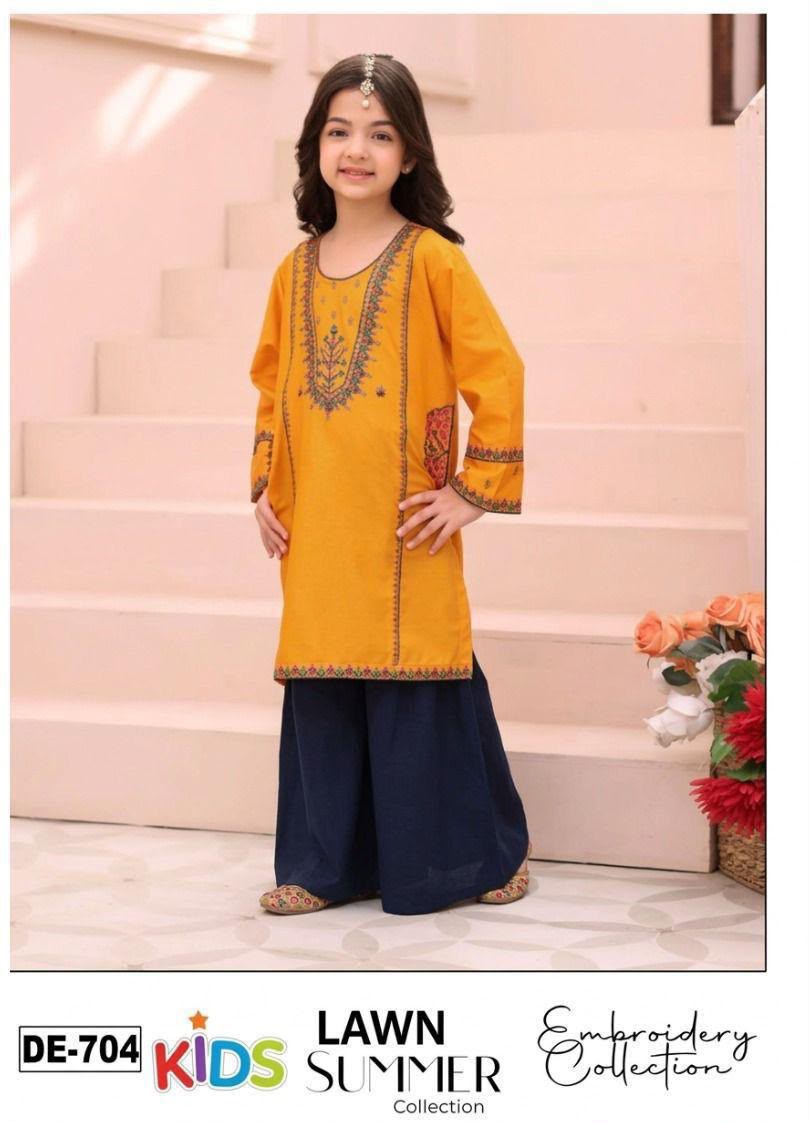 Kid,s Embroidered Lawn 3 Pecs Collection 20k6