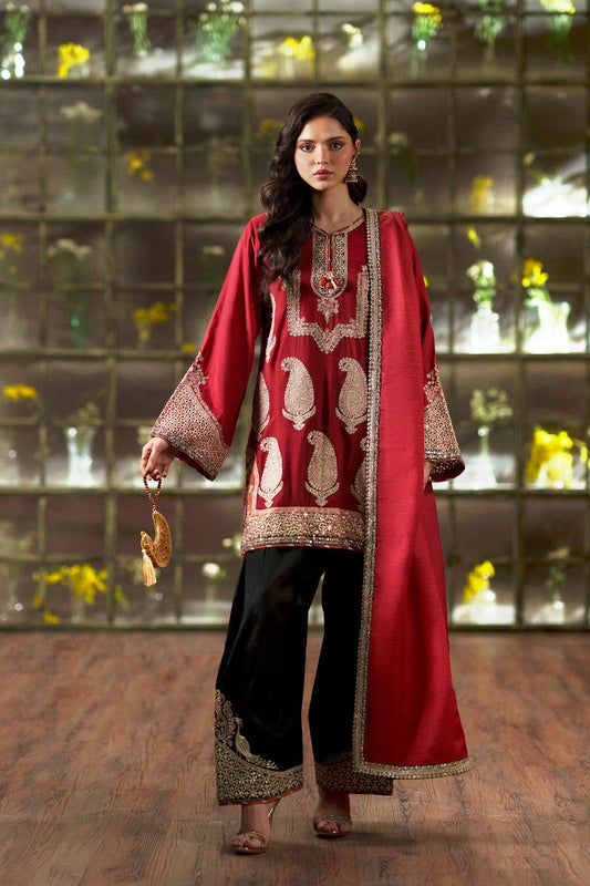 03PCS UNSTITCHED SUIT FABRIC Digtal printed Silk