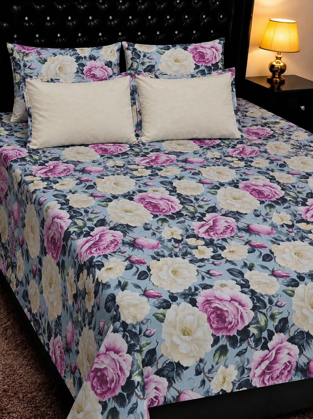 5 PC Export Quality Pure Cotton Bedsheets